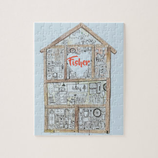 Rompecabezas casero personalizado del corazón