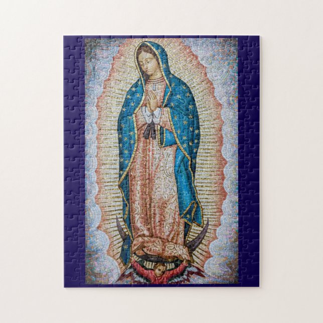 Rompecabezas católico de Nuestra Señora Guadalupe (Vertical)