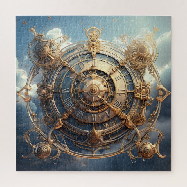 Rompecabezas celeste de Steampunk (Vertical)