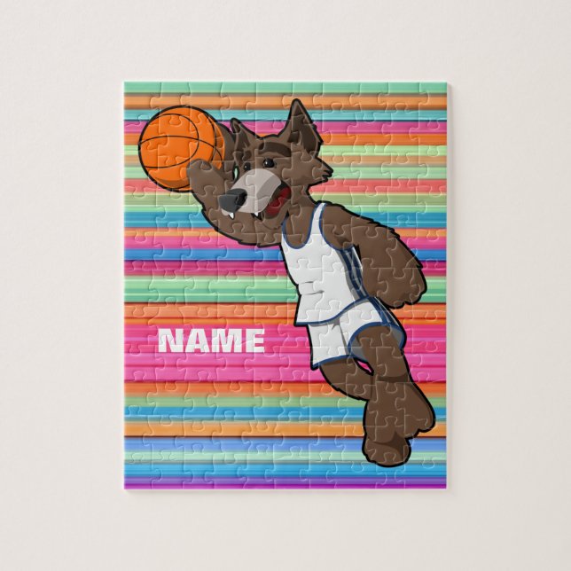 Rompecabezas clásico del baloncesto personalizado (Vertical)