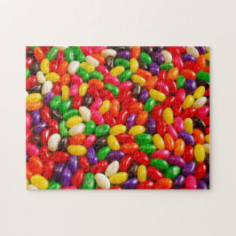 Rompecabezas colorido del caramelo del jellybean