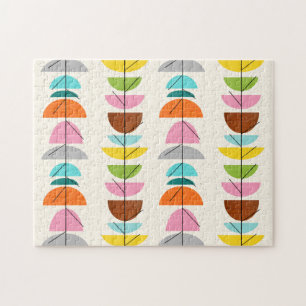 Rompecabezas colorido retro de las jerarquías