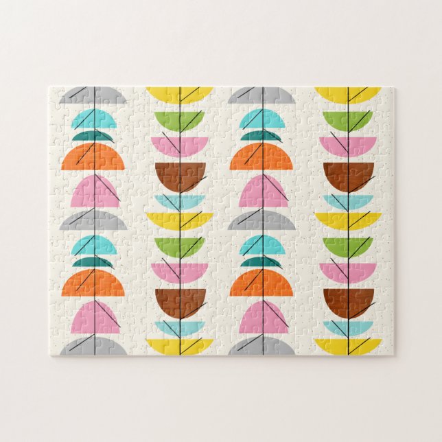 Rompecabezas colorido retro de las jerarquías (Horizontal)