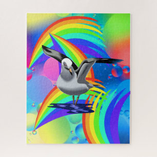 Rompecabezas coloridos Gaviotas