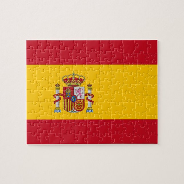Rompecabezas con bandera de España (Horizontal)