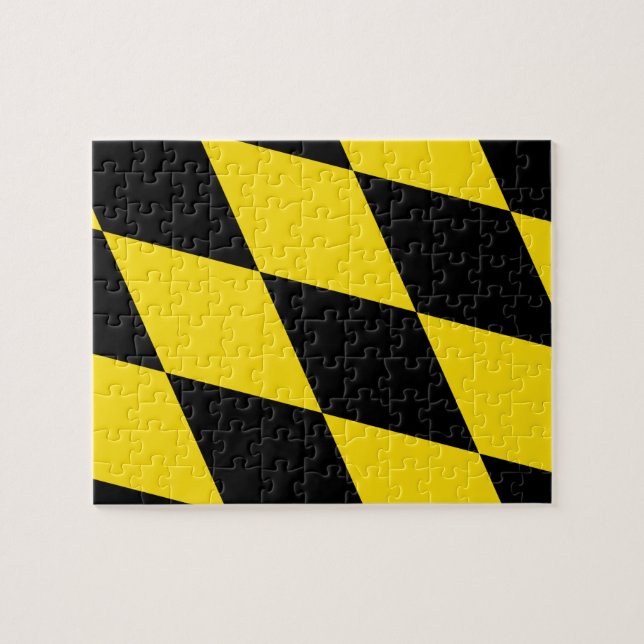 Rompecabezas con bandera de Múnich (Horizontal)