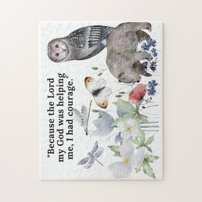 Rompecabezas con bello verso de la biblia (Vertical)