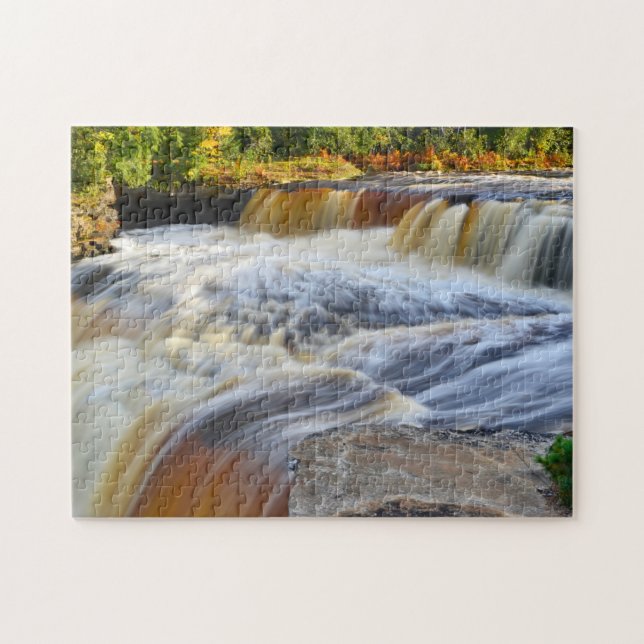 Rompecabezas con caja de regalo/cascadas (Horizontal)