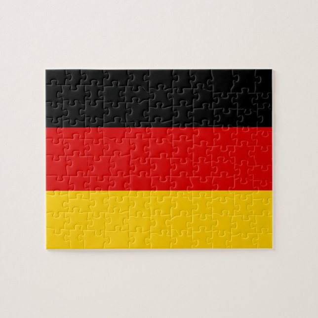 Rompecabezas con la bandera de Alemania (Horizontal)