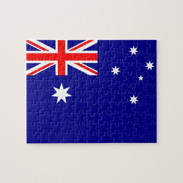 Rompecabezas con la bandera de Australia (Horizontal)