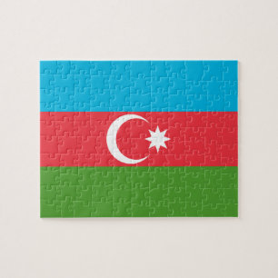Rompecabezas con la bandera de Azerbaiyán