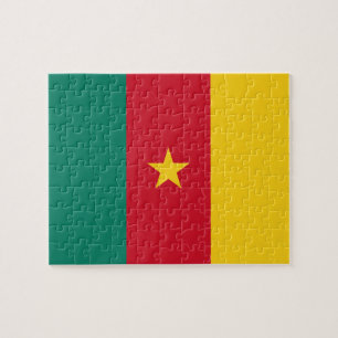 Rompecabezas con la bandera de Camerún