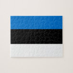 Rompecabezas con la bandera de Estonia<br><div class="desc">¡Celebremos la vibrante identidad nacional de Estonia con este cautivador rompecabezas que muestra la bandera de Estonia! Perfecto tanto para los amantes del rompecabezas como para los patriotas, este rompecabezas diseñado cuidadosamente muestra las icónicas franjas azules, negras y blancas de la bandera estonia. Ya sea que esté buscando disfrutar de...</div>