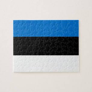 Rompecabezas con la bandera de Estonia