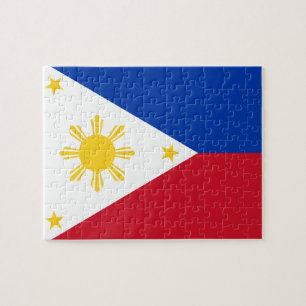 Rompecabezas con la bandera de Filipinas