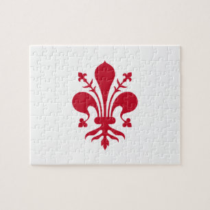 Rompecabezas con la bandera de Florencia, Toscana