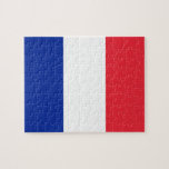 Rompecabezas con la bandera de Francia<br><div class="desc">Increíble rompecabezas educativo con la bandera de Francia. Este producto es su personalizable.</div>
