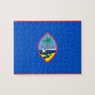 Rompecabezas con la bandera de Guam