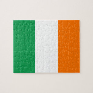 Rompecabezas con la bandera de Irlanda
