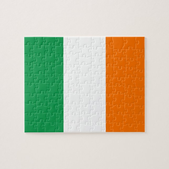 Rompecabezas con la bandera de Irlanda (Horizontal)