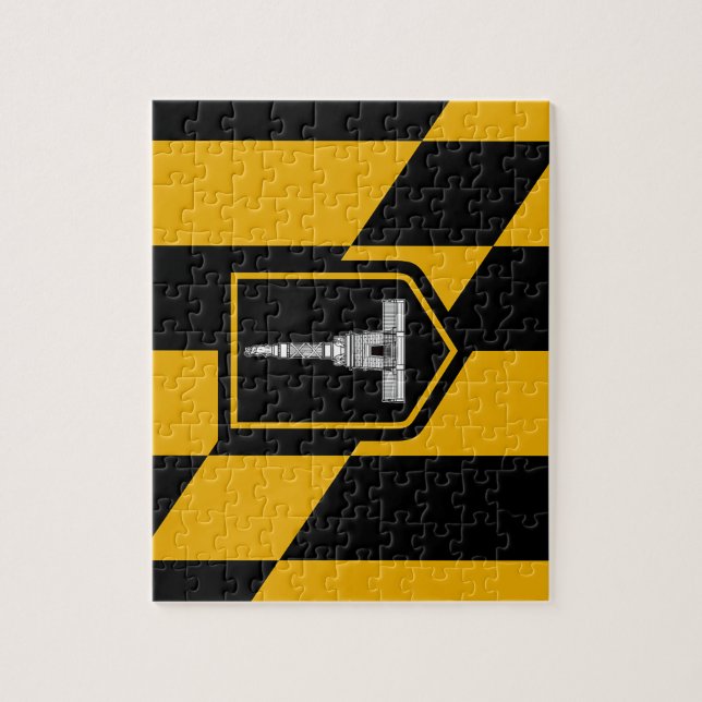 Rompecabezas con la bandera de la ciudad de Baltim (Vertical)