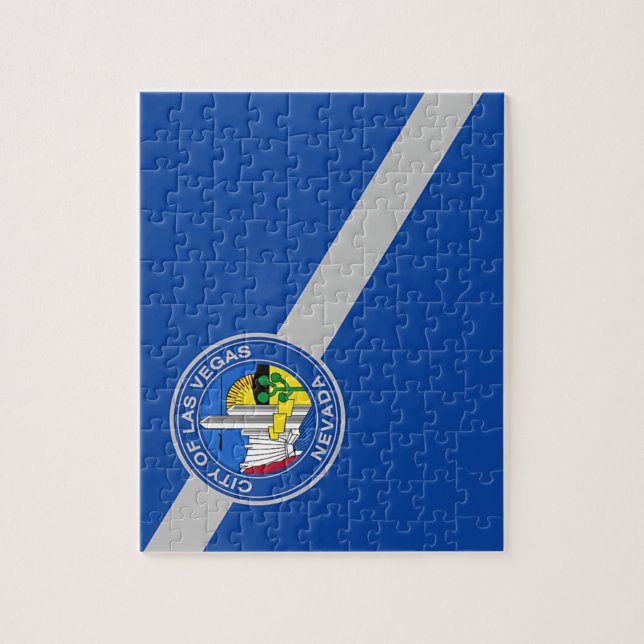 Rompecabezas con la bandera de la ciudad de Las Ve (Vertical)