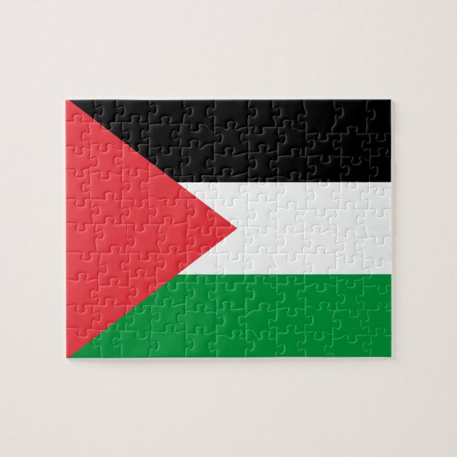 Rompecabezas con la bandera de Palestina (Horizontal)