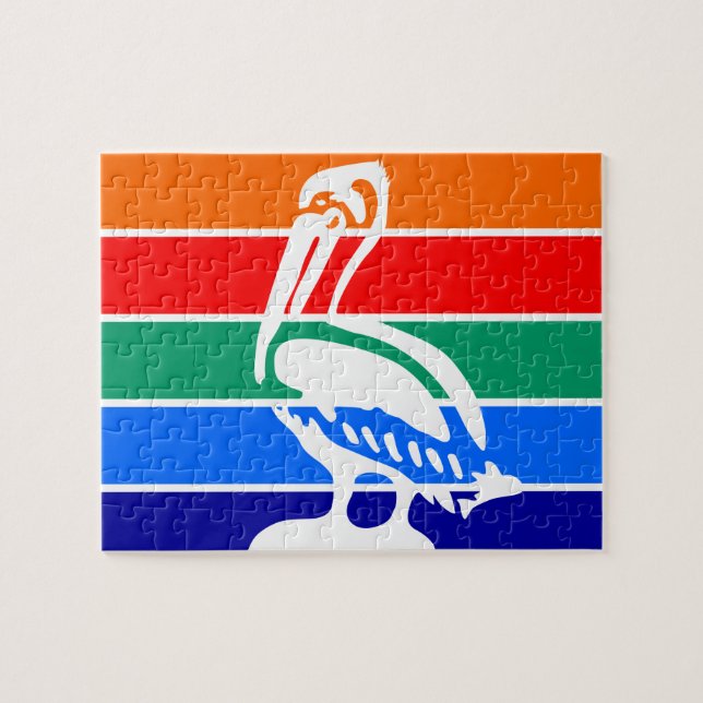 Rompecabezas con la bandera de San Petersburgo (Horizontal)