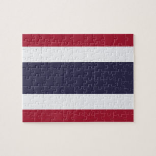 Rompecabezas con la bandera de Tailandia