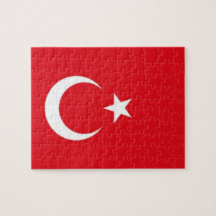 Rompecabezas con la bandera de Turquía