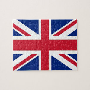 Rompecabezas con la bandera del Reino Unido