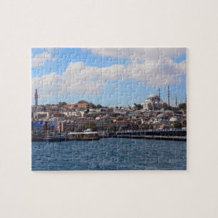 Rompecabezas con la ciudad vista de Estambul
