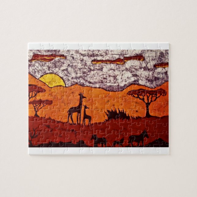 Rompecabezas con paisaje africano (Horizontal)