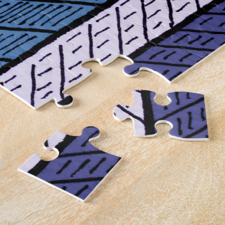 Rompecabezas con un gráfico esquemático de la ciud