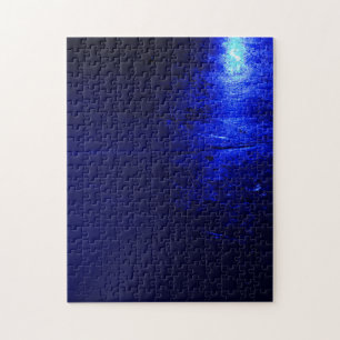 Rompecabezas congelado de la foto del azul 11x14