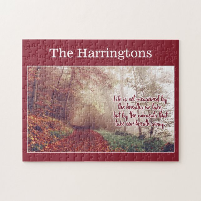 Rompecabezas conocido de encargo de la cita de la (Horizontal)