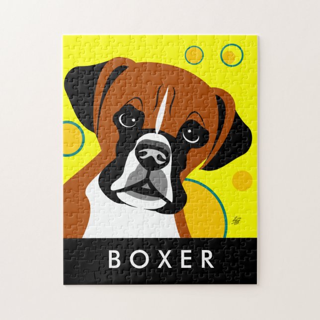 Rompecabezas contemporáneos de perros Boxer (Vertical)