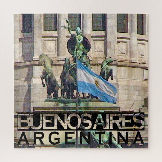 Rompecabezas cuadrado de Buenos Aires (Vertical)
