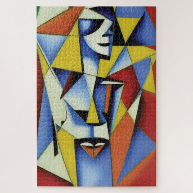 Rompecabezas Cubista Zen Abstracto (Vertical)