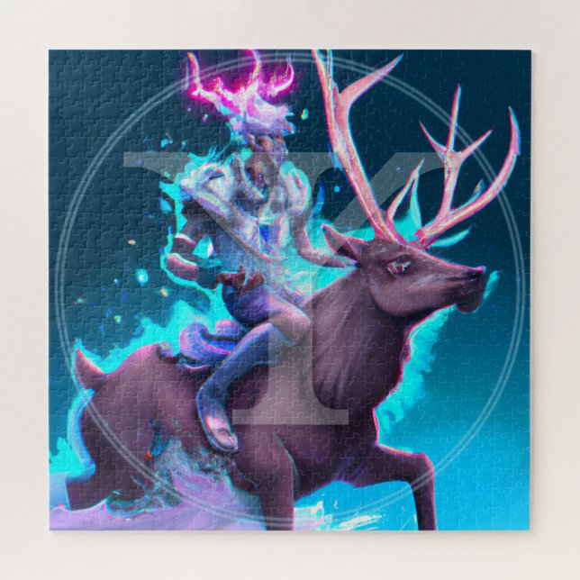 Rompecabezas de ᛉ Rune | Arte anglosajón en viking (Horizontal)