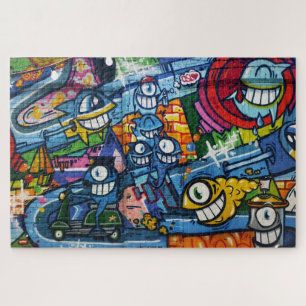 Rompecabezas de 1014 - Divertido arte callejero