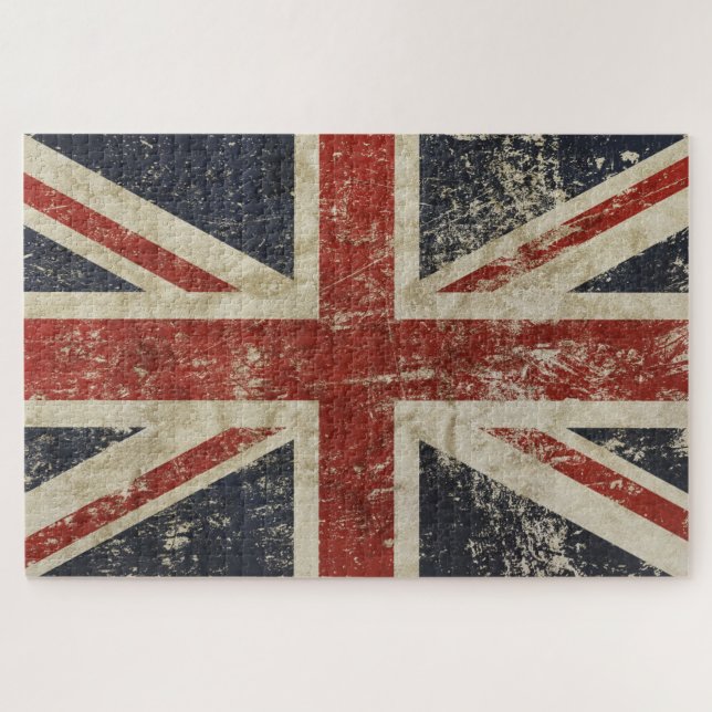 Rompecabezas de 1014 piezas - Bandera descolorida  (Horizontal)