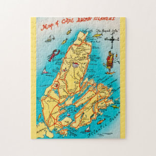 Rompecabezas de 11x14 de las Islas del Cabo Bretón