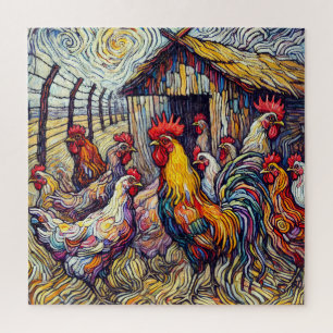 Rompecabezas de 600 piezas de pollo