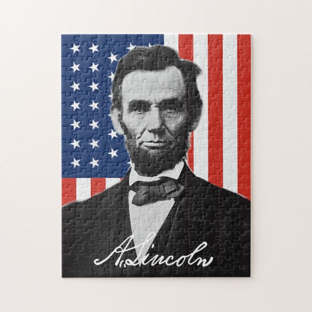 Rompecabezas de Abraham Lincoln (Vertical)