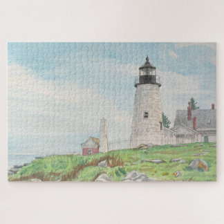 Rompecabezas de acuarela de Pemaquid Point 1014pc