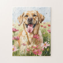 Rompecabezas de Acuarela del Labrador Retriever