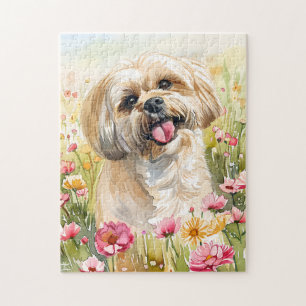 Rompecabezas de Acuarela del Lhasa Apso