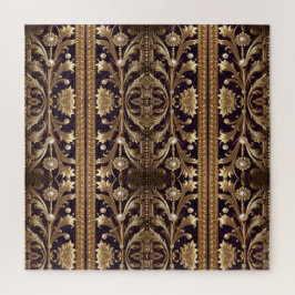 Rompecabezas de Adorno Floral Dorado
