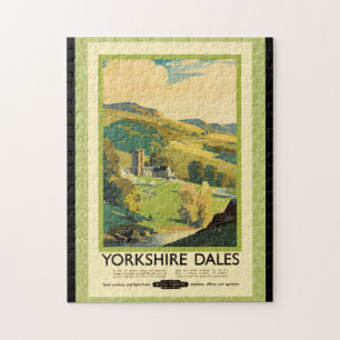 Rompecabezas de afiches de viaje de Yorkshire Dale